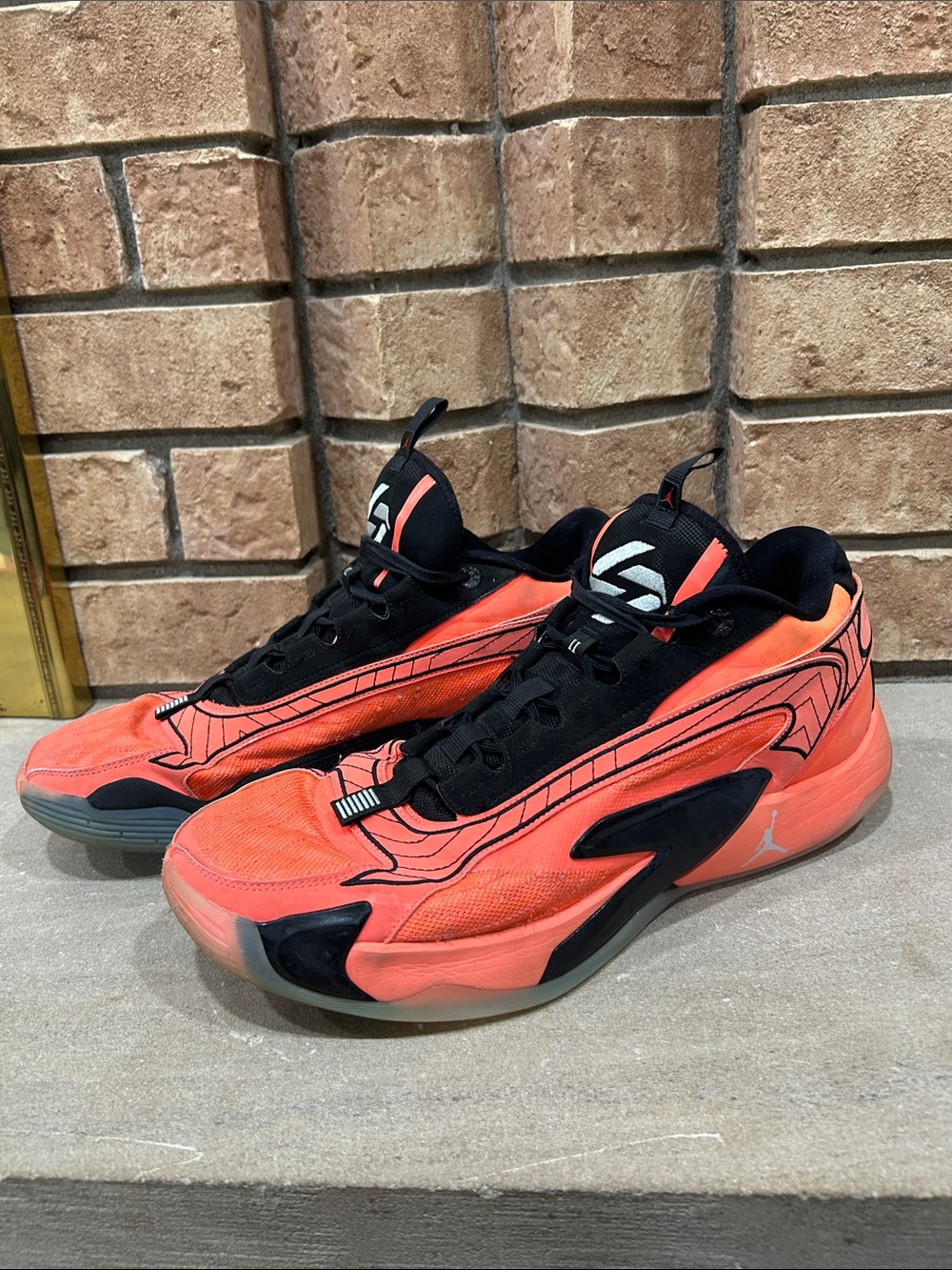 Jordan Luka 2 Bright Mango Black Basketball Shoes DX8733-800 Men’s 15
